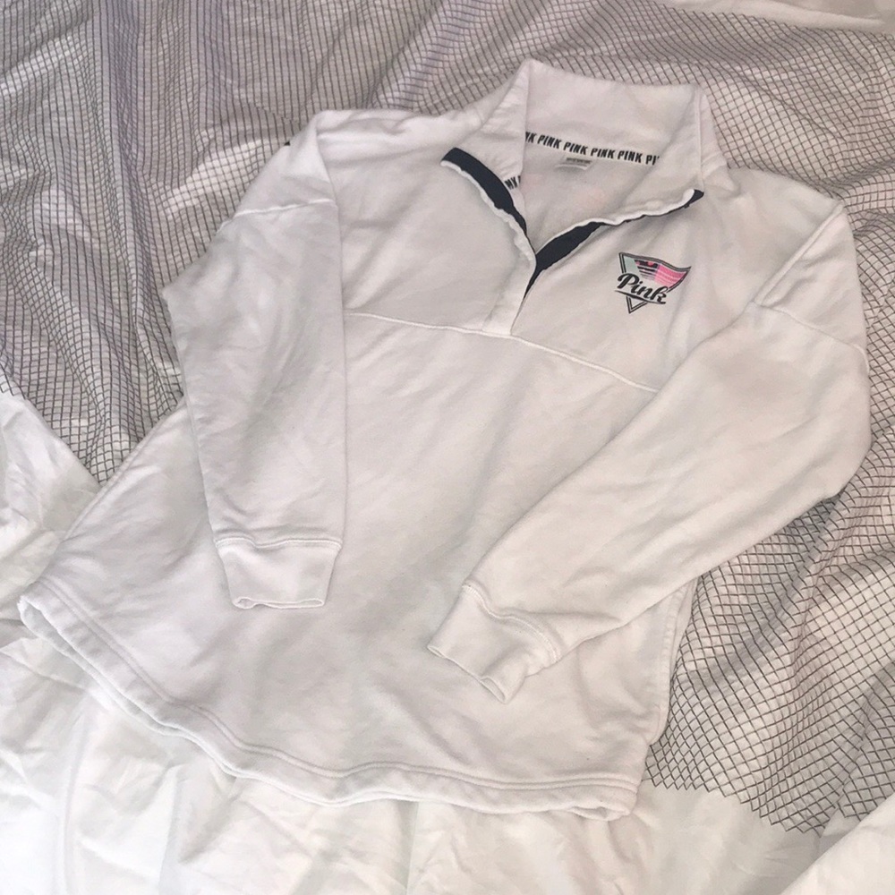 PINK Victoria’s Secret Quarter Snap Sweater